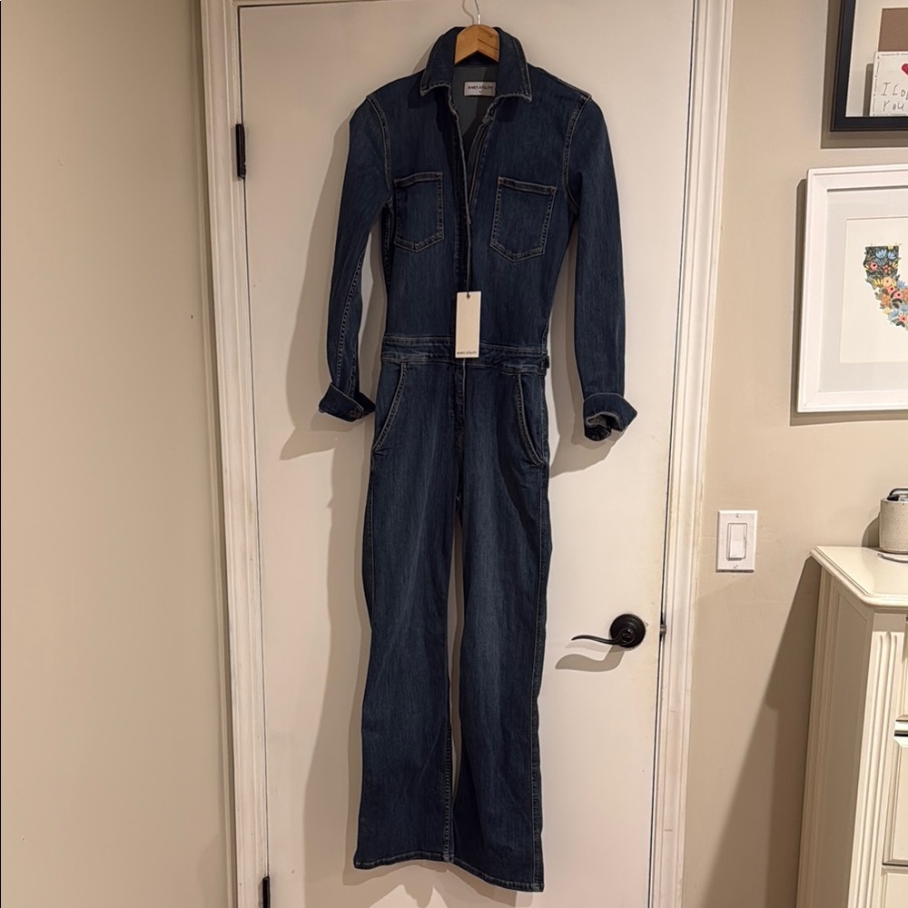 Rivet Utility Blue Denim Jumpsuit